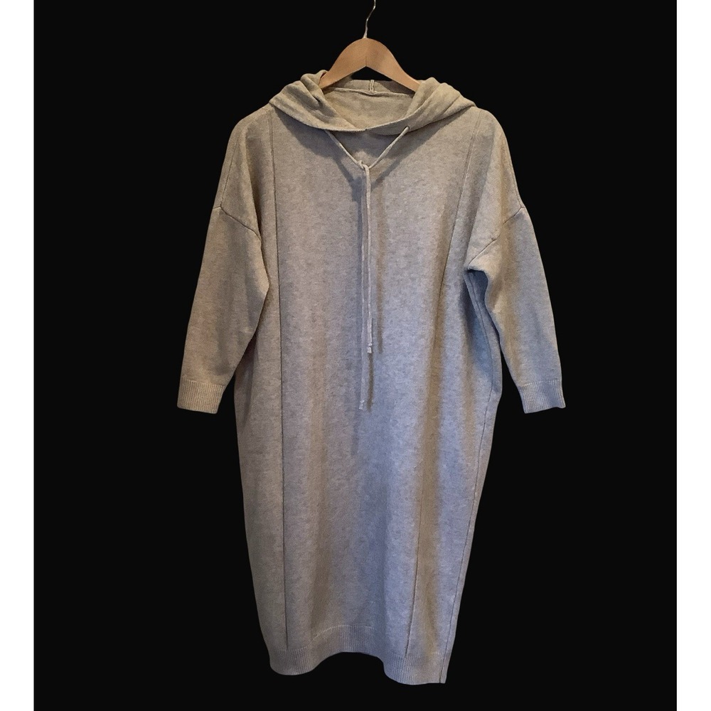 Monologue Viscose Sweater Hoodie Dress Grunge Winter Dress Wear Sz M